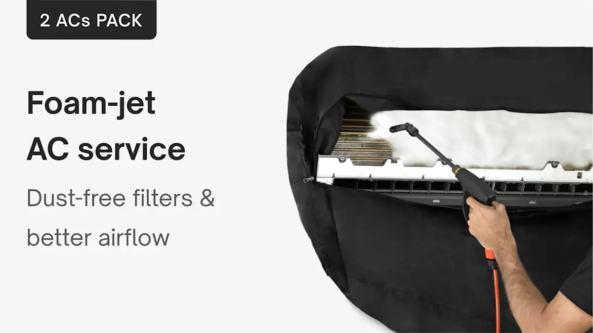 Foam-jet AC service